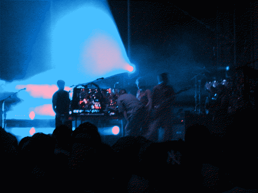 The synth table at King Gizzard and the Lizard Wizard, Forest Hills, 26-08-2025